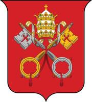 coat of arms of vatican city vector