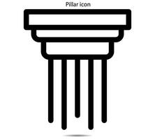 Pillar icon, illustrator vector