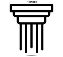 Pillar icon, illustrator vector