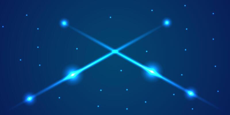 blue fireworks background with bright lights