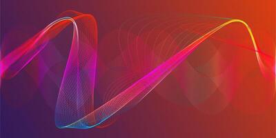 abstract background with colorful waves vector