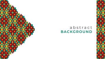 Abstract Islamic Geometric Pattern Pixel Design vector