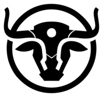 logotipo de cabeza de toro png