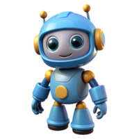 3d schattig robot, perfect voor techniek, opleiding, kinderen inhoud, en speels branding png