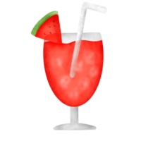 mano dipingere acqua melone succo clipart. png