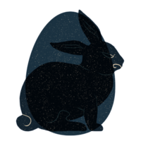Easter bunny in the egg. png