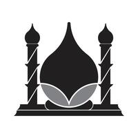 logotipo islámico, mezquita vector