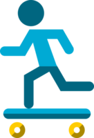 människor spelar skateboard sport symbol ikon png