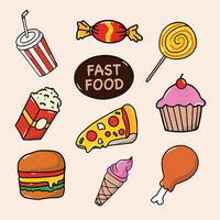 10 Fast Food vector