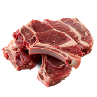 Raw lamb Steak and Meat on transparency Background Isolated Gourmet Meal png