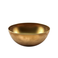 generiert ai luxuriös Gold Schüssel auf transparent Hintergrund png