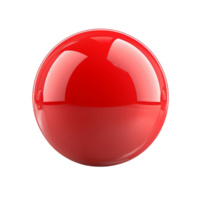 rouge rond Balle ,des sports Balle images isolé sur transparent Contexte généré ai png