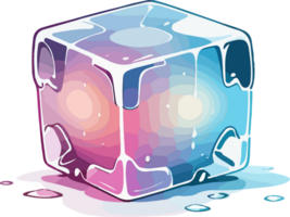 la glace cube dessin animé objet png