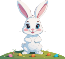 Easter Rabbit Cartoon Design png