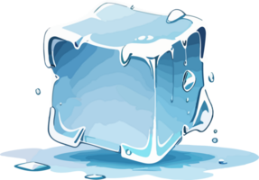 la glace cube dessin animé agrafe png