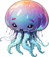 Jellyfish Cartoon Illustration png