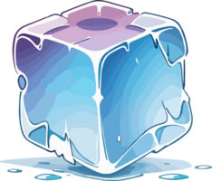Ice Cube Cartoon Clipart png