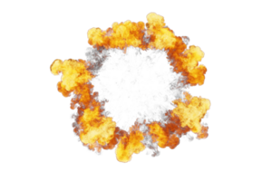 fuego onda de choque en transparente antecedentes png