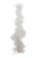 Smoke of rocket launch on transparent background png