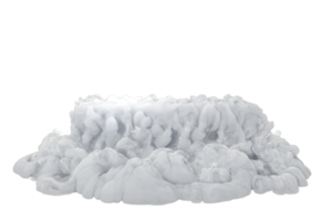 asciutto ghiaccio Fumo con podi su trasparente sfondo png