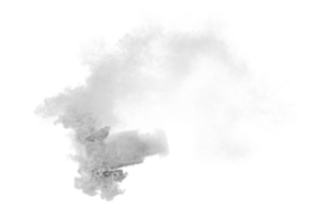 Smoke car burnout on transparent background png