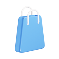 faire du shopping sac icône 3d rendre illustration png