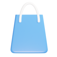 faire du shopping sac icône 3d rendre illustration png