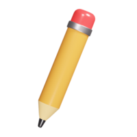Bleistift Symbol 3d machen Illustration png