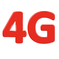 4g icône 3d rendre illustration png