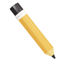 Pencil icon 3d render illustration png