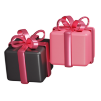 Gift icon 3d render illustration png