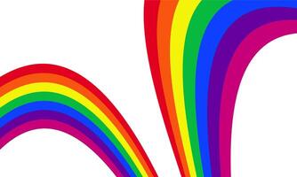 arco iris fondo, resumen ondulado vistoso rayas. ilustración vector