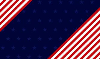 Stars, red white stripes, blue color, america background. Copy space for your text. illustration vector