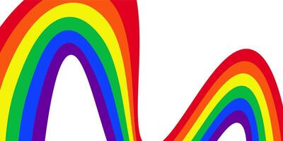 Wavy stripes rainbow color background. Abstract fluid rainbow. illustration vector