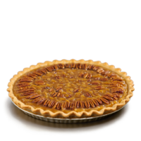 Caramel pecan pie slice with gooey caramel filling arranged pecan halves flaky crust golden brown png