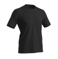 black T-shirt mockup. Clear Mockup of realistic shirt. on isolated background png