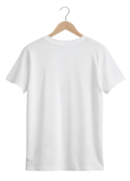 white T-shirt mockup. Clear Mockup of realistic shirt. on isolated background png
