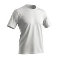 white T-shirt mockup. Clear Mockup of realistic shirt. on isolated background png