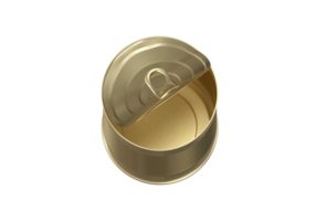 tin can, lid with open lock, transparent background png