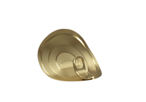 tin can, lid with open lock, transparent background png
