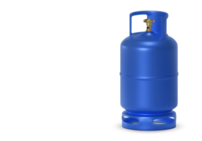 Blue gas tanks, transparent background png
