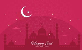 eid mubarak- eid Mubarak social medios de comunicación enviar - islámico desig vector