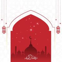 Eid mubarak social media post design vector