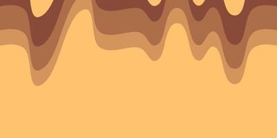 Melted Chocolate Abstract Background. Free Copy Space Area . Template Design for Banners, Posters, Social Media. vector