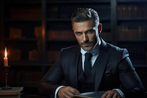Timeless elegance and modern flair. a curated guide to gentlemen's style, blending sophistication individuality in fashion , encapsulating essence of sartorial refinement contemporary photo