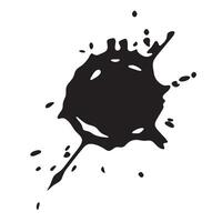 Black and white blot. vector