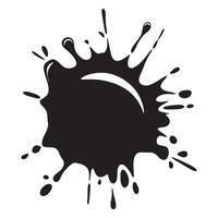 Black and white blot vector