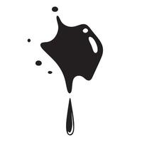 Black and white blot. vector