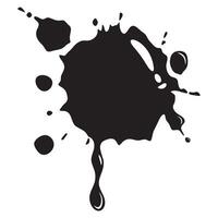 Black and white blot vector