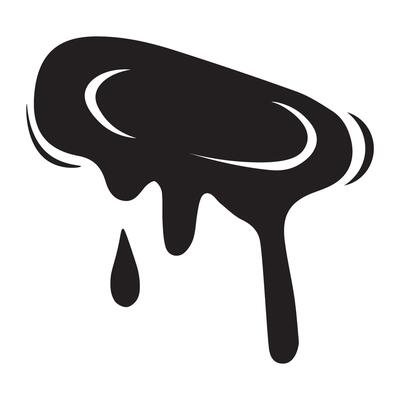 Black and white blot